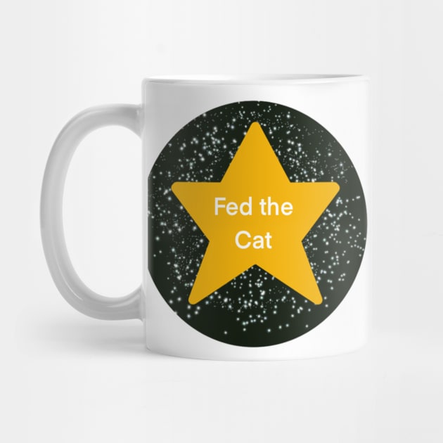 Fed the Cat Adulting Gold Star by Theartiologist